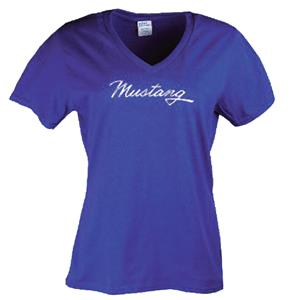 Ford Mustang Foil T-Shirt Purple LADIES MEDIUM