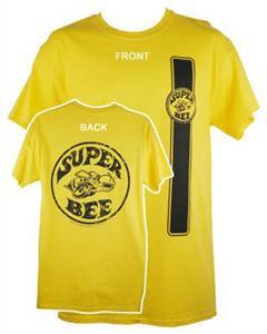 Dodge Super Bee T-Shirt Yellow LARGE - Click Image to Close