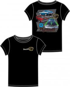 Plymouth Duster T-Shirt Black 2X-LARGE - Click Image to Close