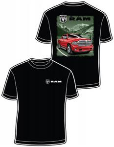 Dodge Ram Truck T-Shirt Black 2X-LARGE
