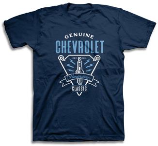 Chevrolet Spark Logo T-Shirt Blue LARGE