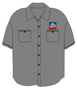 Mopar 1972 Logo Crew Shirt Grey LARGE