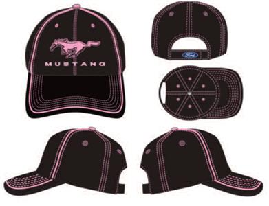 Pink Mustang Cap Black