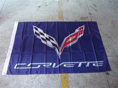 Corvette Flag Blue/Purple 150x90cm