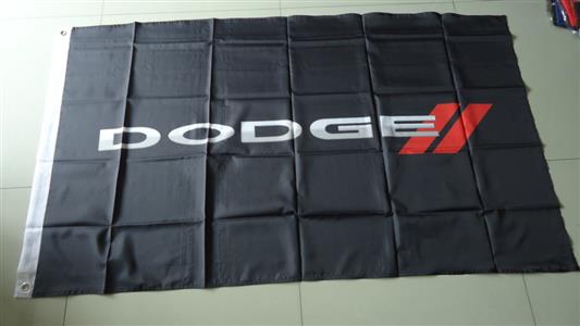 Dodge Flag Black 150x90cm