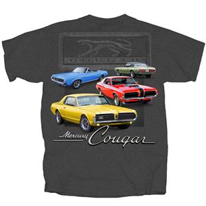 Mercury 4 Cougars T-Shirt Grey LARGE