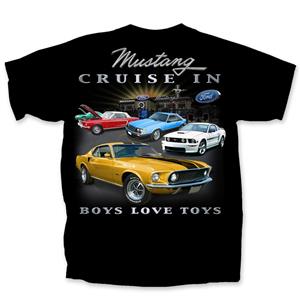 Mustang Cruise In T-Shirt Black 2X-LARGE