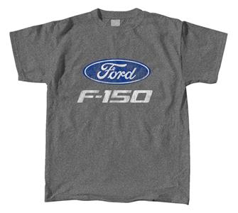 Ford F-150 Truck Logo T-Shirt Grey LARGE
