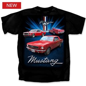 Ford Mustang Triple Threat T-Shirt Black LARGE