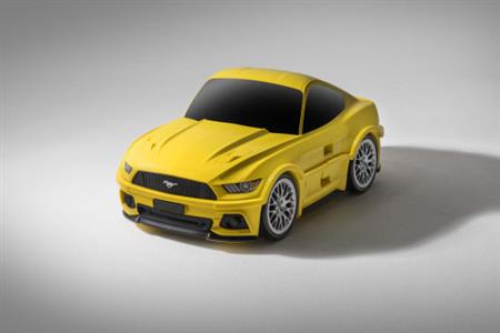 Ford Mustang GT 2015 Yellow Kids Travel Case - Click Image to Close