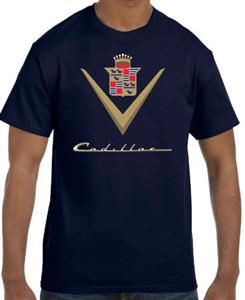 Cadillac 1940s Logo T-Shirt Black 2X-LARGE