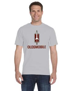 Oldsmobile 1960s Logo T-Shirt Ice Grey LARGE