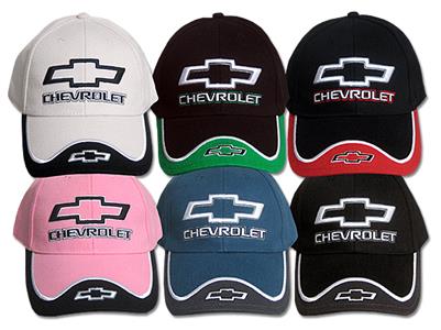 Chevrolet With Bowtie Cap Pink & Black - Click Image to Close