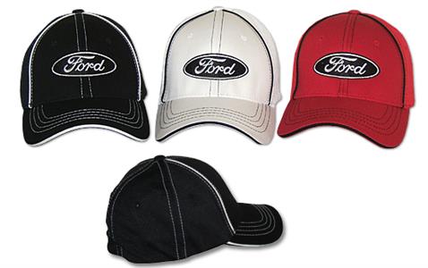 Ford Logo Flex Cap Red Large/XL - Click Image to Close