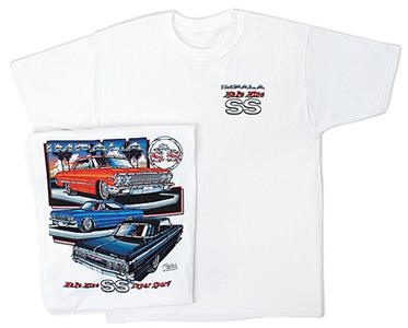 Chevrolet Impala Make Mine SS T-Shirt White 2X-LARGE