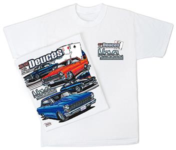 Chevrolet Nova Lil Deuces T-Shirt White 3X-LARGE