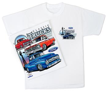 Ford Classic Trucks T-Shirt White SMALL - Click Image to Close