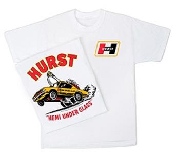 Hurst Hemi Under Glass T-Shirt White 2X-LARGE