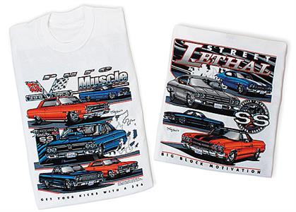 Chevrolet SS 396 Pure Muscle Street Lethal T-Shirt White LARGE