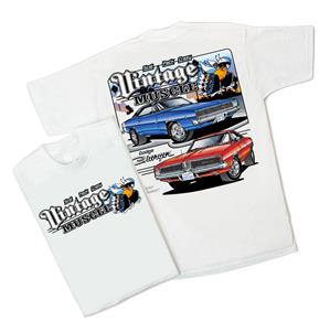 Vintage Muscle Dodge Charger T-Shirt White X-LARGE