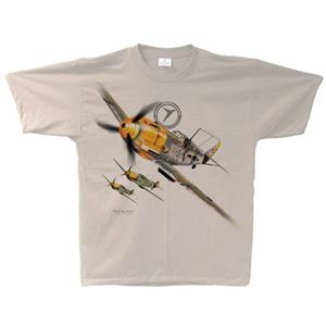 Messerschmitt Bf-109 Flight T-Shirt Sand 3X-LARGE