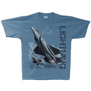 F-35 Lightning T-Shirt Blue 2X-LARGE