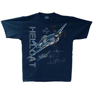 F6F Hellcat Vintage T-Shirt Navy LARGE