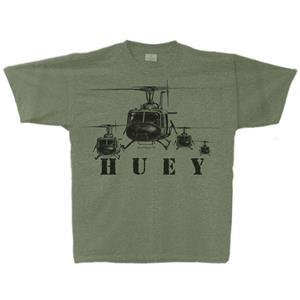 Huey Formation T-Shirt Military Green SMALL