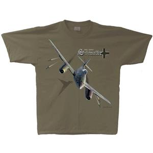 Messerschmitt Me-262 Stormbird T-Shirt Green MEDIUM