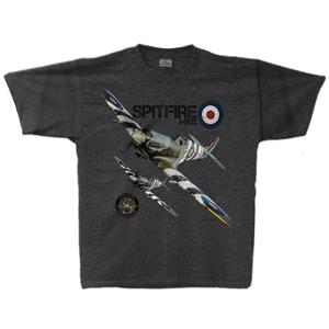 Spitfire Mk IX T-Shirt Grey YOUTH SMALL 6-8