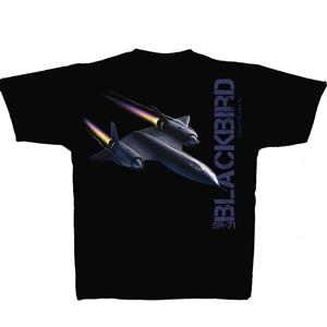 Lockheed SR-71 Blackbird T-Shirt Black SMALL