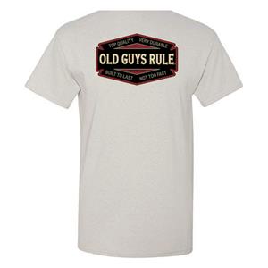 Old Guys Rule - Top Quality, Built To Last T-Shirt Grey MEDIUM