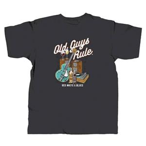 Old Guys Rule - Red White And Blues T-Shirt Back medium