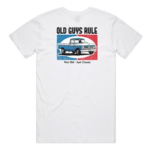 Old Guys Rule - Not Old Just Classic T-Shirt White MEDIUM