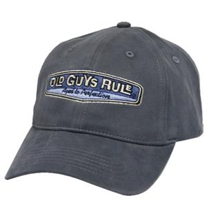 Old Guys Rule Rear View Aged To Perfection Cap Grey