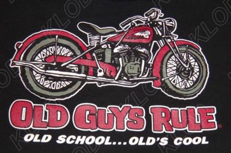 Old Guys Rule - Old School Old's Cool T-Shirt Black Large - Click Image to Close