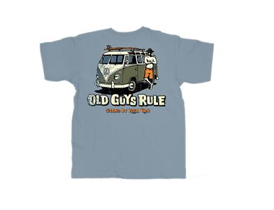 Old Guys Rule - Stand By Your Van T-Shirt Slate Blue Large
