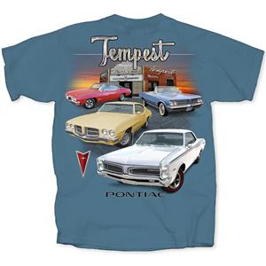 Pontiac Tempest T-Shirt Blue SMALL