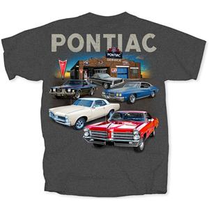 Pontiac Garage T-Shirt Grey LARGE DISCONTINUED