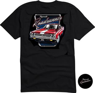 Plymouth Roadrunner T-Shirt Black LARGE