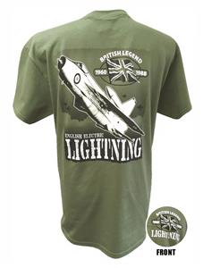 Lightning British Legend Action T-Shirt Olive Green LARGE